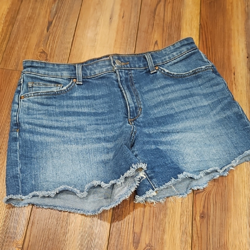 Joe's Jeans Blue Jean Shorts Frayed Hem